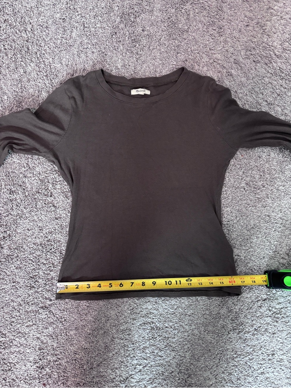 Madewell Long Sleeve Crewneck Top Size Medium - Picture 10 of 12
